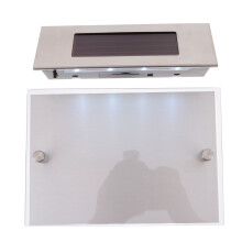 1Stk Solar Hausnummer Leuchte Edelstahl Solar Wandlampe Mit Sensor