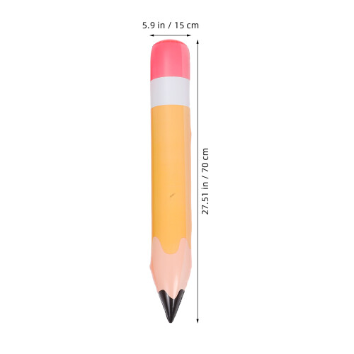 6 stk. aufblasbare bleistift-ballons, groß, & schule 1