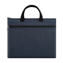 Large capacity waterproof portable document bag 36.5x30 cm, Zippered Conference File Organizer, Layer Information Bag