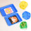 5 kunststoff tabletts, - und servierorganizer 10