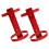 2Pcs Red Iron Fire Extinguisher Wall Mount Bracket for Home Use 10