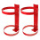 2Pcs Red Iron Fire Extinguisher Wall Mount Bracket for Home Use 9