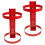 2Pcs Red Iron Fire Extinguisher Wall Mount Bracket for Home Use 8