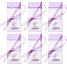 25 bolsas vacías de lavanda estampadas para relajación y sueño