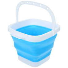 1 Unidad Cubo Plegable Silicona Para Lavado Pluma Acuarela
