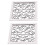 2pcs rustic square wall mirrors for living room 8