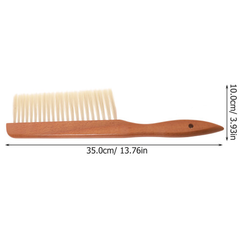 1Pc Beekeeping Tool Wood Handle Bee Sweep Brush Single Row Bristles 2