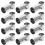 12 colliers T acier inoxydable pour rail clôture 6