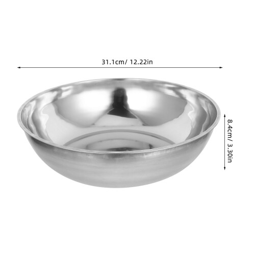 Stainless Single Bowl Basin Silver 1set 2