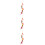 3 pcs hanging fake peppers artificial string colorful pendant 9