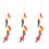 3 pcs hanging fake peppers artificial string colorful pendant 5