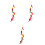 3 pcs hanging fake peppers artificial string colorful pendant 4