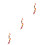3 pcs hanging fake peppers artificial string colorful pendant 6