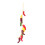 3 pcs hanging fake peppers artificial string colorful pendant 2