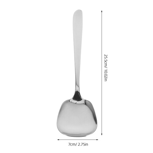 Large Stainless Steel Salad Serving Spoons Silver For Kitchen 2