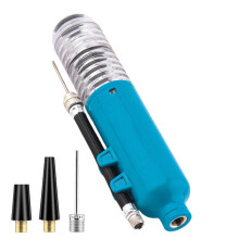 Basketball Ball Air Pump High-Pressure Small Manual Air Pump Labor-Saving For Basketballs Footballs Volleyballs Blue