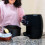 in acciaio rotonda con gambe per friggitrice ad aria 5