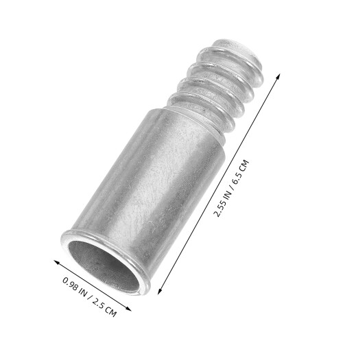 2 pezzi punte adattatrici in alluminio 19+22 mm per prolunga scopa 1