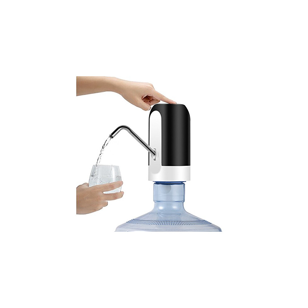 Electric Drinking Water Pump Usb Charging Water Bottle Pump Water Dispenser Black