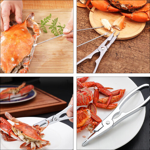 conjunto 6 peças aço inoxidável para e do mar prateado 2