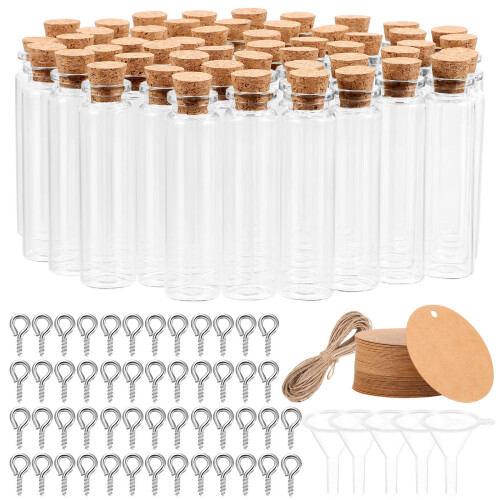 Conjunto De Frascos De Pequenos Com Rolhas E Etiquetas 1