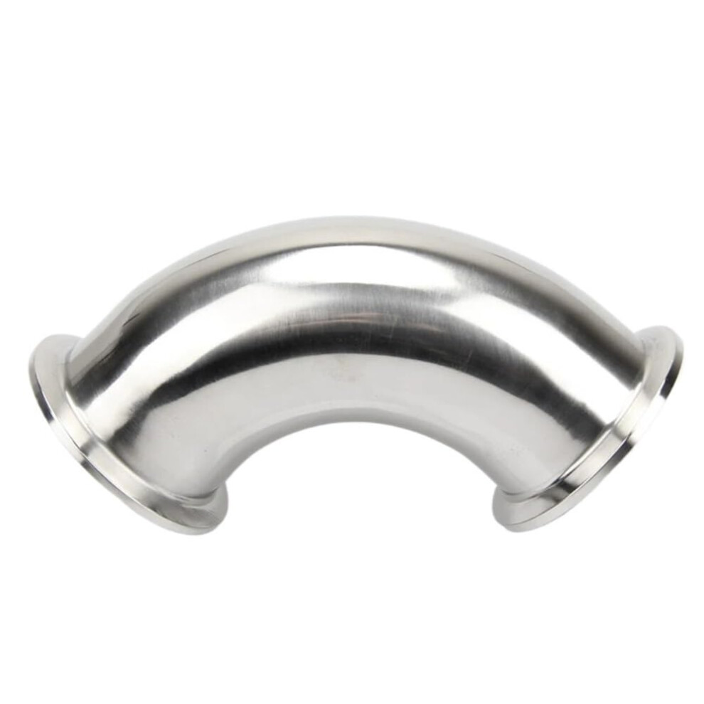 Sanitary Tri Clamp Ferrule 90 Degree Elbow Stainless Steel 304, 19-108Mm Od, 102Mm Ferrule Connector 9393856088553