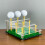 Acrylic Tiered Golf Ball Display Stand With Synthetic Grass Base 7