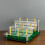 Acrylic Tiered Golf Ball Display Stand With Synthetic Grass Base 6