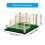 Acrylic Tiered Golf Ball Display Stand With Synthetic Grass Base 3
