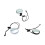 Practical Diving Rearview Mirror with Lanyard Side-White 2
