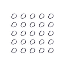 25Pcs Stainless Steel Split Rings Solid Metal Fishing-XS