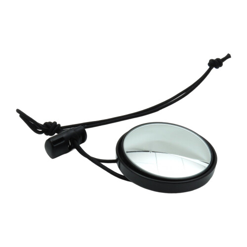 Practical Diving Rearview Mirror with Lanyard Adjustable-Black