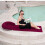 Inflatable Outdoor Sand Pad Waterproof Blanket Soft-Red 5