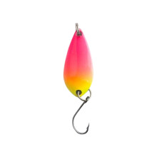 Fishing Spoons Baits Metal Lures Hard Fishing-Pink yellow 1.5 g