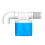 1/2inch 3/4inch Automatic-6 point interior Side water inlet blu 1