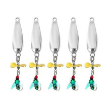 Spoon Spinner Sequins Baits Fly Fishing Baits Fishing-Silver 5g