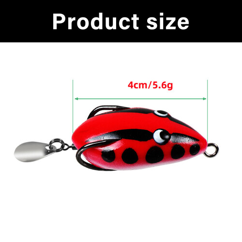 4CM Soft PVC Fishing Baits Crankbait Tackle Cranks Baits-Type D 2