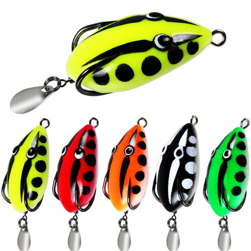 4CM Simulated Frogs Fishing Lures with Hook Soft PVC-Type E 1