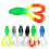 2PCS Twin Tail Fishing Frogs Lures Soft Baits Lures-Type A 6