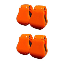 Simple Remove Fishing Rod Holder Wall Mounted-Orange 2 pairs