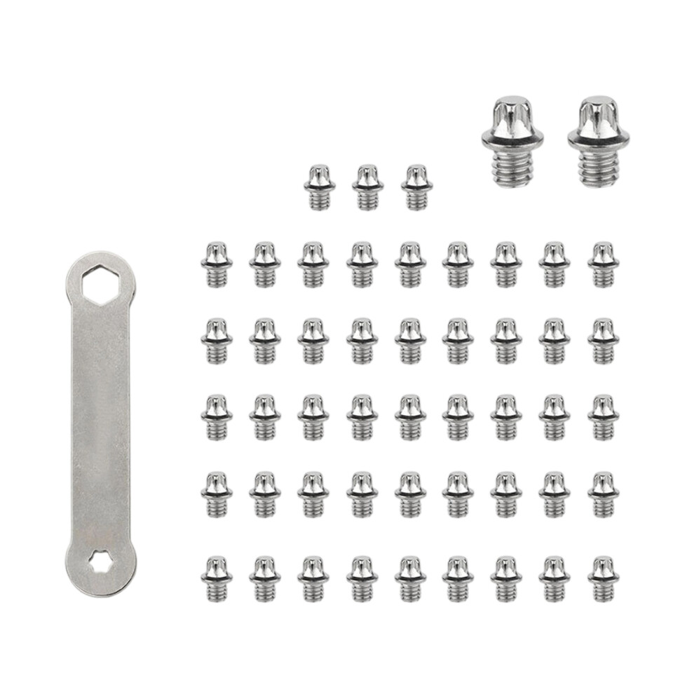 50Pcs Bike Pedal Antislip Nails-Plum Blossom M4x3.5a 7696000126548