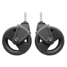 (B) Pushchair Wheels Stroller Wheels Baby Cart Pram Accessories Plastic Material