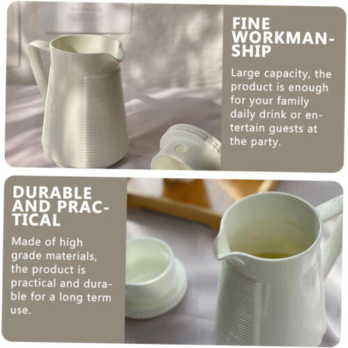 Cool-Resistant Water Kettle Large-Capacity Ceramic Pitcher 1.7L Temperature Control For Tea And Drinks 2