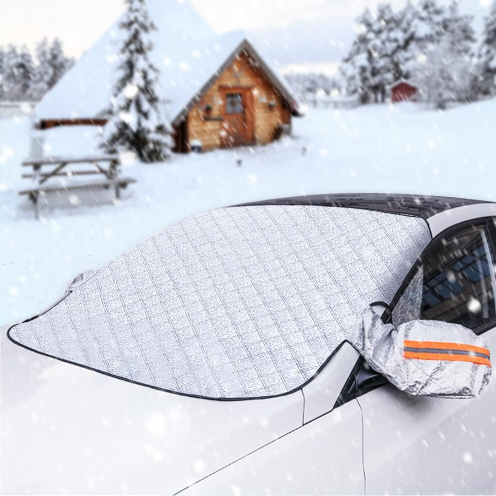 Car Windscreen Cover For Fiat 600E Elektro 2023+ Fiat 600 Petrol 2024+ Magnet Frost Ice Snow Cover Door Clip A Normal 9016109186942