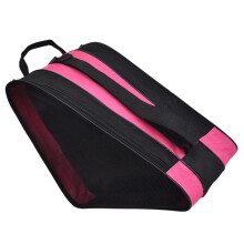 Roller Skates Carrier Bag Breathable Oxford Packing Case With Shoulder Strap Top Handle Outdoor Use Pink