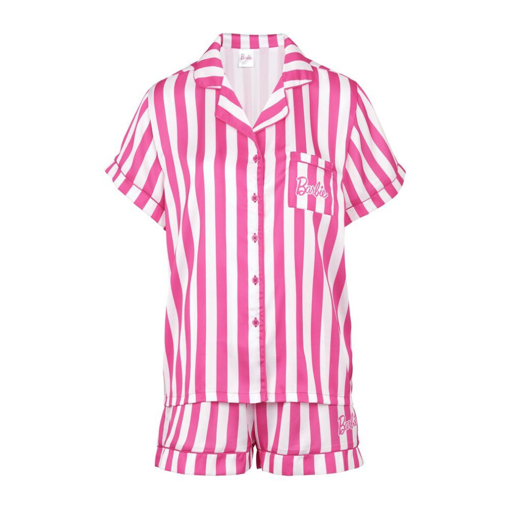 (20-22) Barbie Womens Satin Pyjamas Pjs-image-OPC-PKTYJQB-NEW