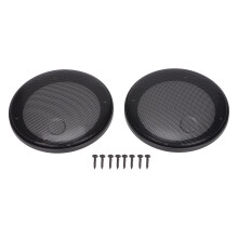 2pcs Metal Speaker Grill Cover with Screws Black Mesh