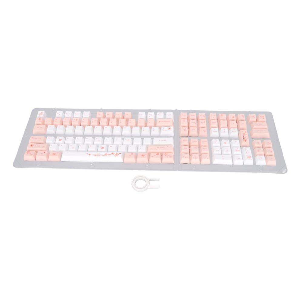 Keyboard Keycaps Cherry Blossoms Powder 123 Keys Pbt Oem Height 609610444541