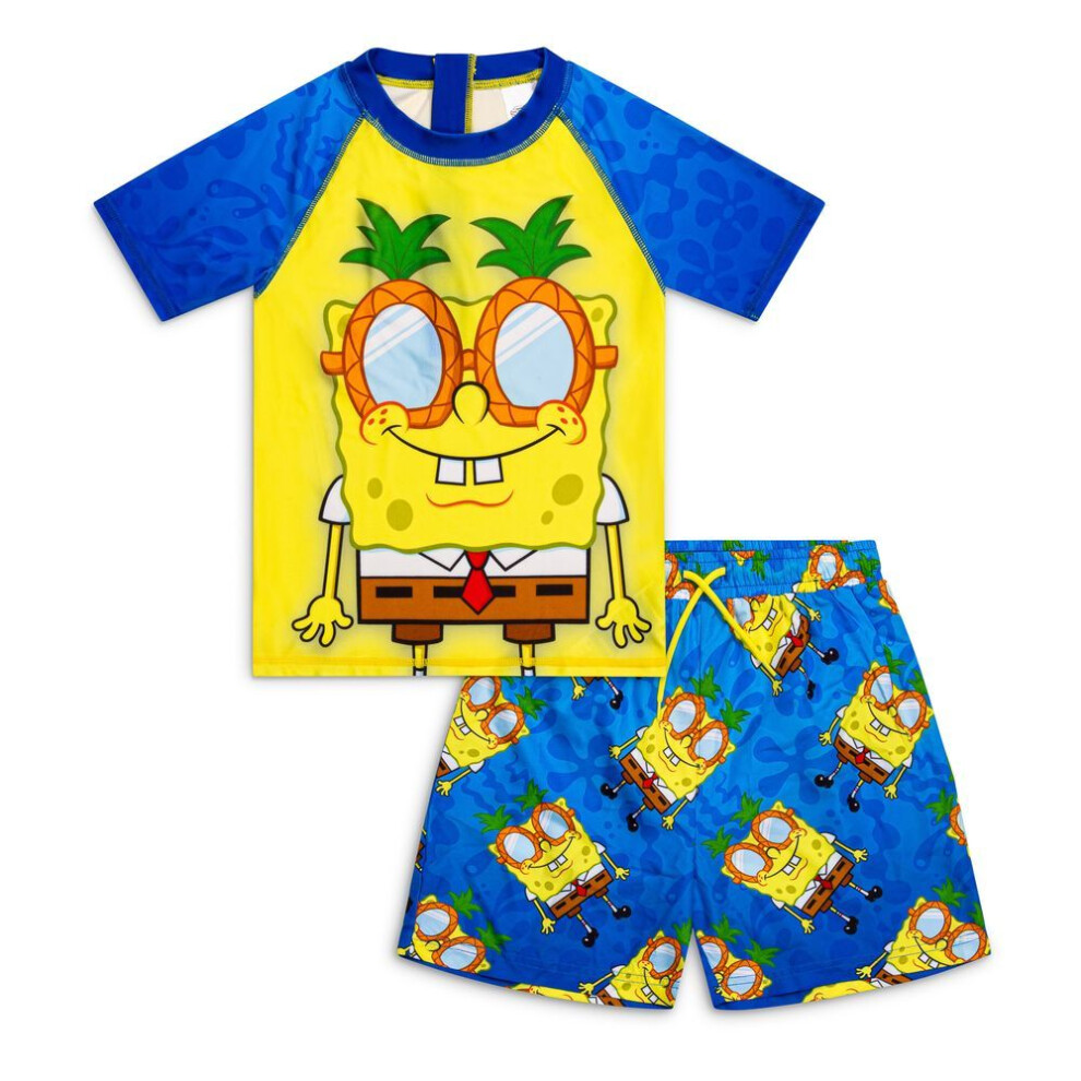 (9-10 Years) Spongebob Squarepants Boys Swim Set-image-OPC-PKTYKV7-NEW