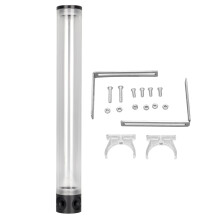 Water Cooling Reservoir Open Acrylic Cylinder 4 Holes G1/4in Thread